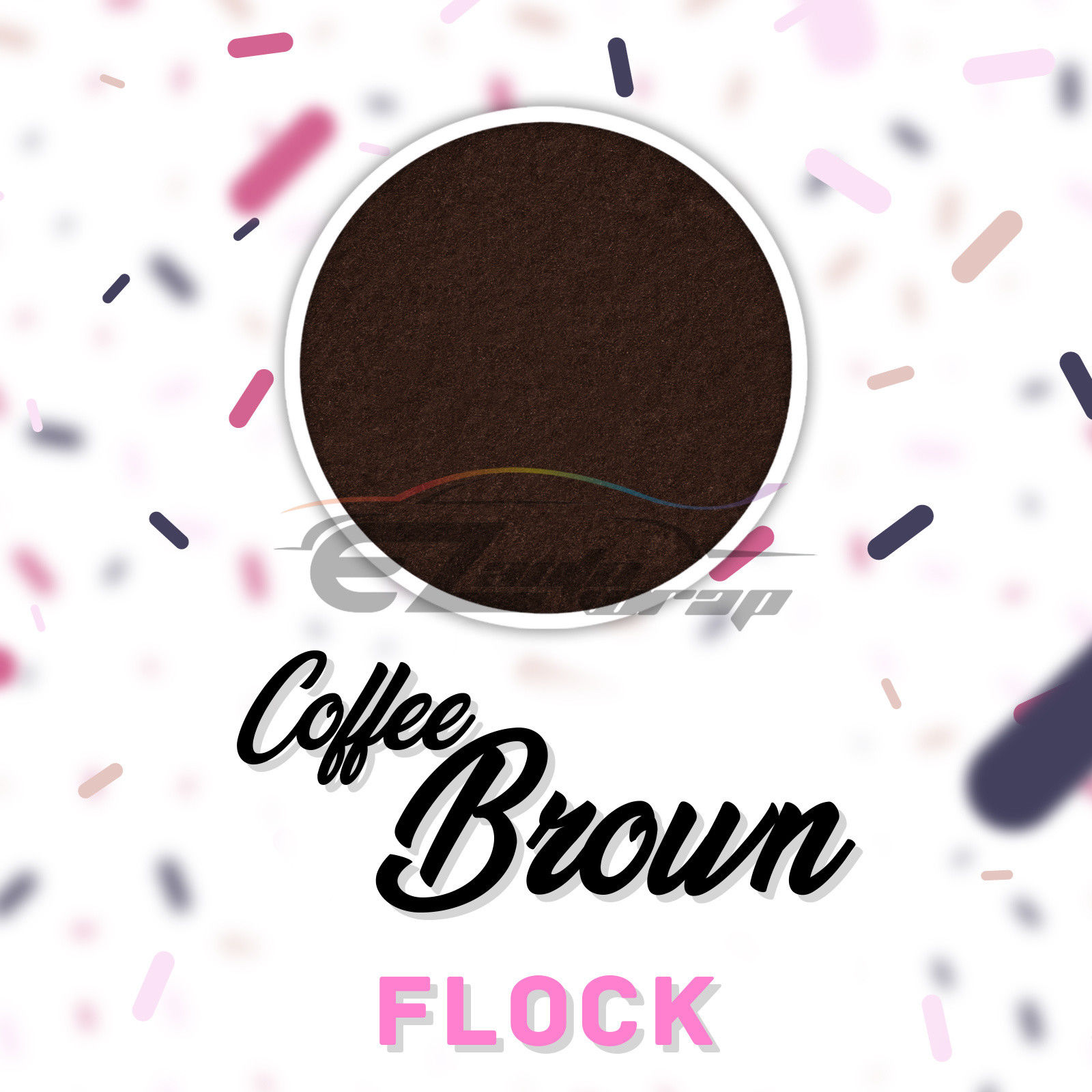 ESSMO Coffee Brown Flock Heat Transfer Vinyl HTV Sheet T-Shirt 20" Wide Iron On Heat Press DF19 20"x240"