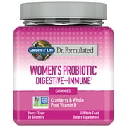 Garden of Life Dr. Formulated Women's Probiotic Gummies | 2 Billion CFU | Vitamin D | 50ct