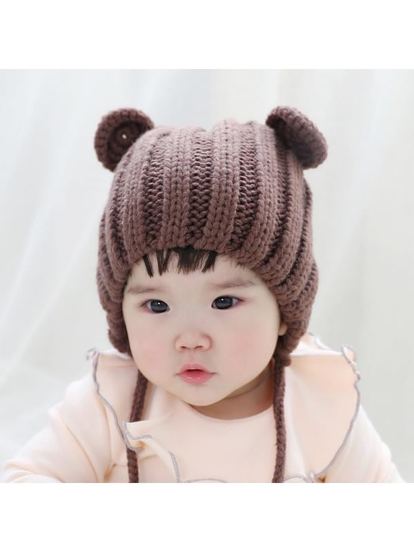 Cute Cartoon Bear Baby Hat Winter Warm 