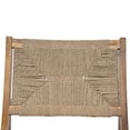 thumbnail image 4 of Christopher Knight Home 3-Piece Outdoor Bistro Set, Wood Round Slat Table with Wicker Chairs and Cream Cushion, 4 of 13