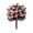 Hot Pink, variant on Azalea Begonia Garden Stake, Cloth Flower for Fence Planter Rustic Decor Garden Decoration