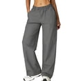 thumbnail image 2 of Scrub Pants for Women Straight Leg Drawstring Soft Stretch Medical Scrub Pants with Pockets, 2XL, 2 of 4