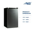 Arctic King 4.4 Cu ft OneDoor No Freezer Mini Fridge, Black Stainless