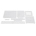 thumbnail image 4 of 9 paquetes de plantilla de plantilla de de de acrílico conjunto de plantilla de acrílico de material cuero artesanía de material cuero modelo Pequeña perfecl Plantilla de acrílico transparente, 4 of 8