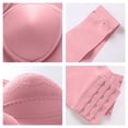 thumbnail image 4 of Hxshgdsn Wireless Bras for Women Full Coverage Wide Strap Seamless Lace Comfy Sport Bra（Pink/3XL）, 4 of 7