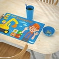thumbnail image 3 of Zak Designs 11.8" x 17.6" Blippi Reusable Kids Plastic Placemat, Blippi, 3 of 6