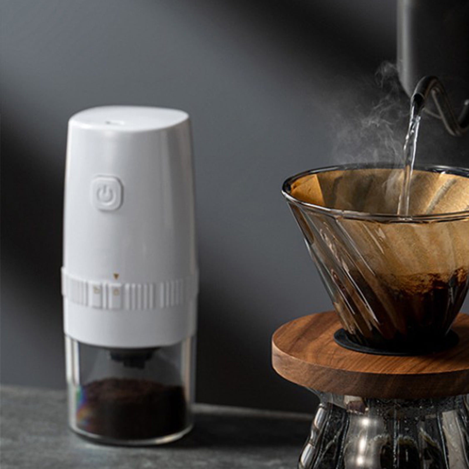 Coffee Bean Grinder Rechargeable Adjustable Coffee Grinder with 5-Speed Settings, Portable Electric Grinder for Kitchen 300G Capacity, Adjustable Coffee Grinder