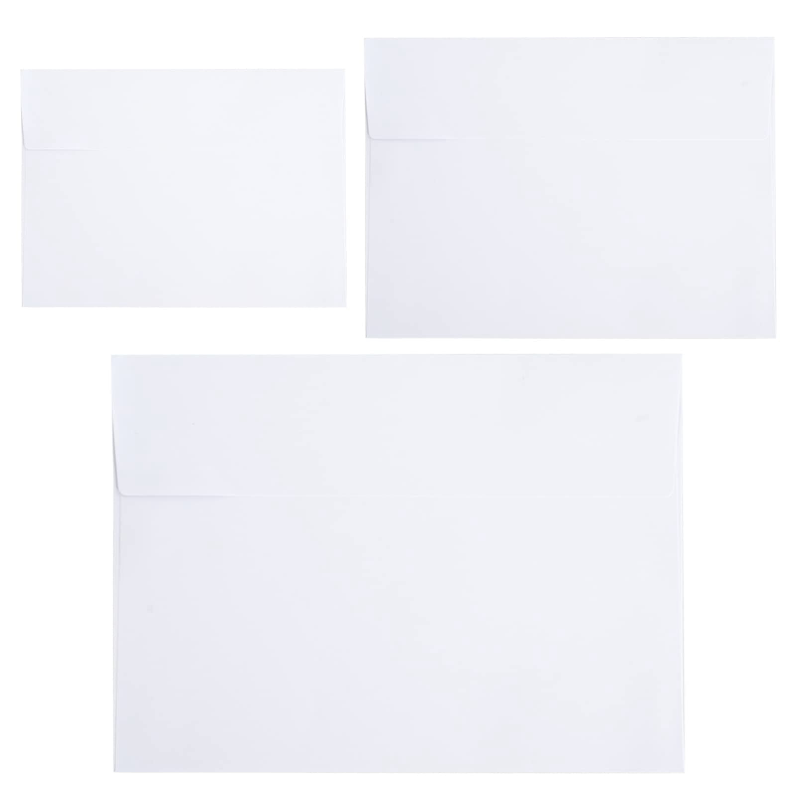 50 Pack 4X6 White A4 Envelopes - Self Seal For Weddings, Invitations ...