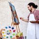 thumbnail image 4 of Paletas de pintura plástica,Paleta de pintura artística,Paleta mixta,Paletas de colores 4PCS, 4 of 5