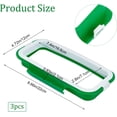 thumbnail image 2 of 3PCS Green Portable Trash Bag Holder Garbage Bag Holder Plastic Kitchen Cupboard Hanging Trash Can Waste Bin Rack Holder Kitchen Tools Kitchen Supplies Garbage Storage Rack Can 8.7"x4.7", 2 of 7
