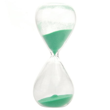 15 Minutes Mini Hourglass Sandglass Sand Clock Sand Timer (Green)