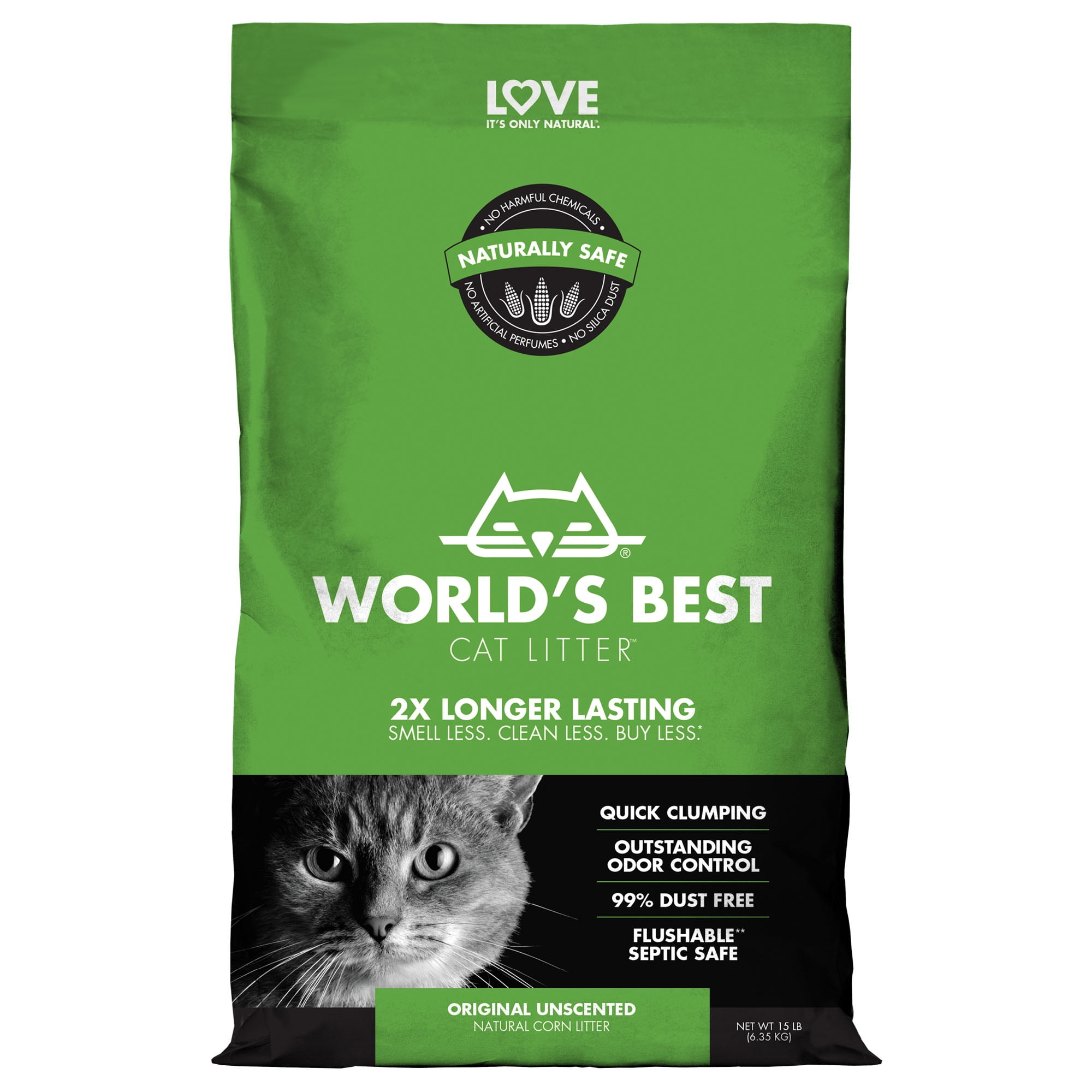 World's Best Cat Litter Clumping Formula, 15-lb - Walmart ...