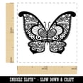 thumbnail image 2 of Lace Butterfly Self-Inking Rubber Stamp Ink Stamper - Black Ink - Small 1 Inch, 2 of 7