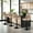 Khaki, variant on Walktory Set of 4 Swivel Adjustable PU Leather Counter Height Bar Stools Brown