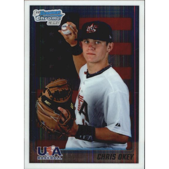 2010 Bowman Chrome Draft Prospects #BDPP103 Chris Okey MLB Baseball Trading Card