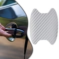 thumbnail image 1 of Paquete de 4 pegatinas protectoras universales para manillar de coche, tiradores de puerta transparentes, adhesivo de rayas de fibra de carbono, estilo de coche (plata) ZefeiWu 8390612520037, 1 of 1