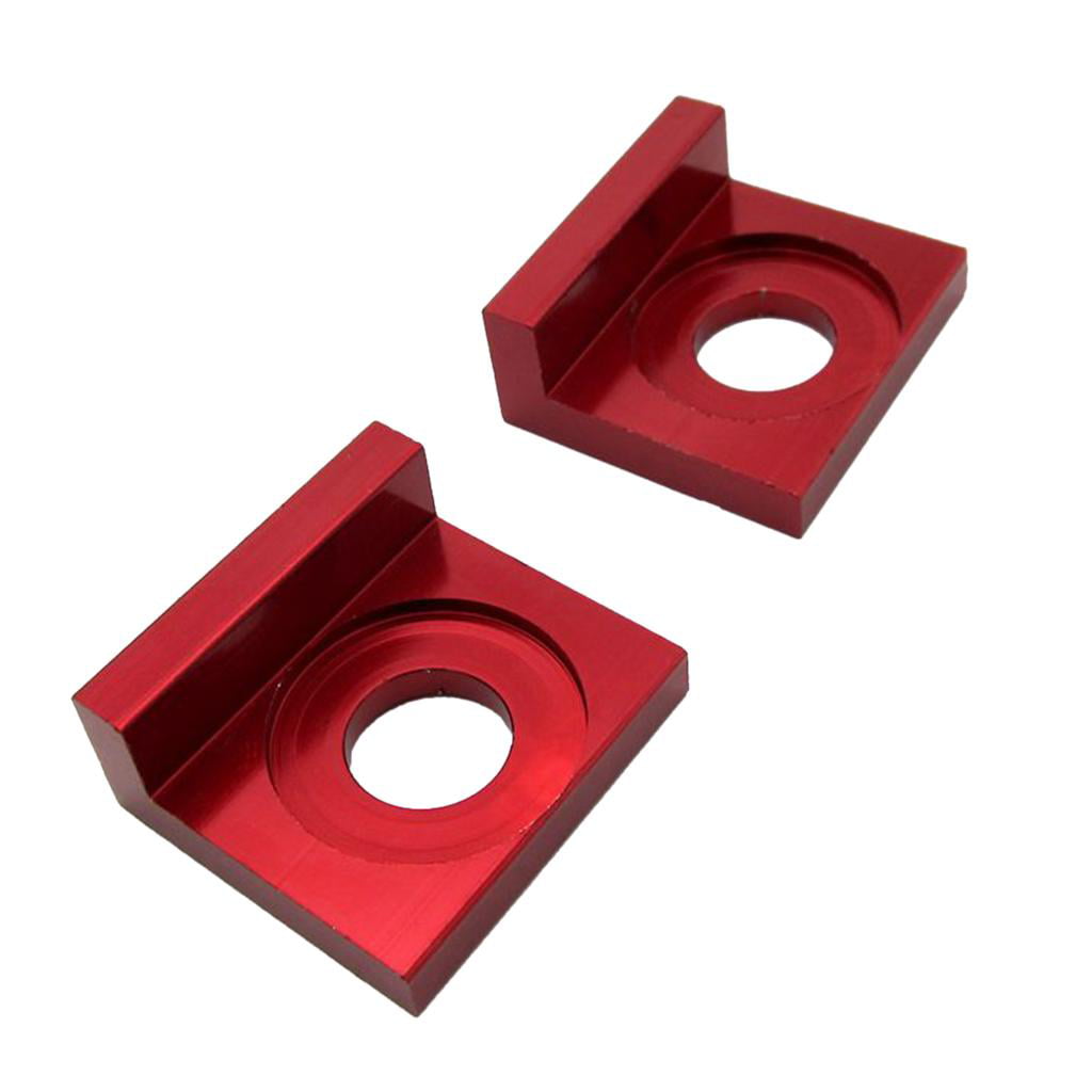 Red CNC Aluminum 15mm Chain Axle Tensioner Adjuster  Block For Pit Dirt Bike 