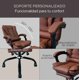 thumbnail image 4 of Silla Ejecutiva de Escritorio Oficina Ergonómica Reclinable X-PROSS Cafe 6.49 pulg, 4 of 6