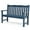 Blue, variant on Stoog Two Person Outdoor Garden Bench with Armrest, Loveseat Porch Chair with 800 lbs Capacity, HIPS All-Weather for Patio Porch Backyard Park, Black
