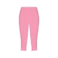 thumbnail image 5 of Aboser Womens Summer Capri Leggings Fashion Striped Print Capris Slim Fit High Waisted Tights Stretchy Casual Knee Length Beach Pants, 5 of 6