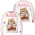 thumbnail image 3 of Happy Valentine's Day Persian Brings Love Heart All Over Print 3D Sweatshirt Unisex Merch Cat Lover Kitten Owner Gifts - 02028, 3 of 6