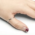 thumbnail image 2 of Floreo 10k Yellow Gold or White Gold or Rose Gold 1.5mm Curved Thumb Ring, Sizes 7-23, 2 of 4