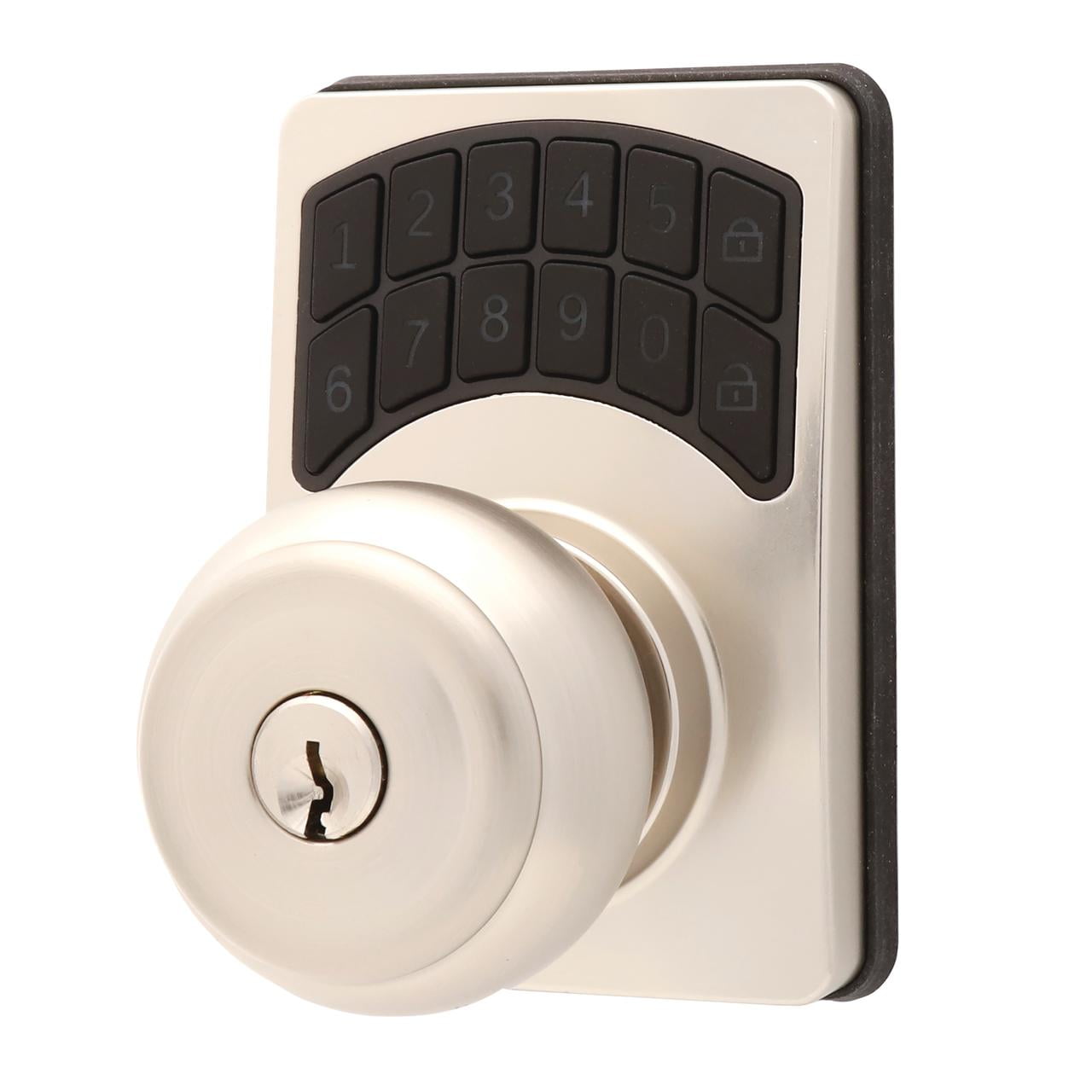 (4 pack) Hyper Tough Digital Ball Knob- Satin Nickel