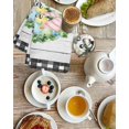 thumbnail image 4 of Easter Kitchen Dish Towels for Drying Dishes Set of 2, Spring Colorful Egg Flower Leaf Grey Wood Grain Plaid Waffle Weave Microfiber Hand Tea Bathroom Towels Quick Dry & Absorbent Towel 15.7x23.6, 4 of 7