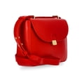 thumbnail image 3 of Time and Tru Women's Seraphina Faux Leather Crossbody Handbag, Red, 3 of 6