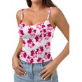 thumbnail image 2 of PINKMSTYLE Débardeurs Basiques pour Femmes à Encolure Dégagée Doublée Débardeurs Ajustables d'Été Sans Manches, 2 of 6