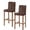 Brown, variant on Brown Bar Stool Covers Set of 2, Spring Flora Stretch Washable Bar Chair Covers with Backs, Removable Pub Counter Height Chair Cover for Kitchen Dining Room Cafe Modern Abstract Art Pastoral
