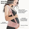 thumbnail image 2 of Unique Bargains Pregnancy Belly Band Belly Support Bands Belly Bands for Pregnant Women Maternity Belly Band with Adjustable Straps Medium Pink, 2 of 7