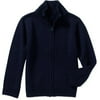 George Boys School Uniforms Zip Up Mock Neck Sweater