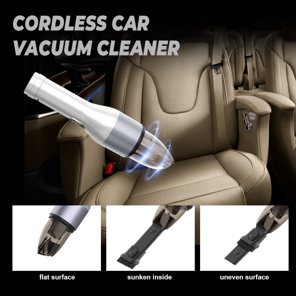 Vacuum Cleaner Cordless Car Vacuum Cleaner, car vacuum rechargeable, hepa filters 6000PA 70W Powerful Duster Dirt Suction Handheld & Portable Vehicle/Home Cleaning Tool
