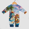 thumbnail image 4 of Tom And Jerry Baby Onesie Romper Footless Infant Long Sleeve Jumpsuit for Boys Girls, 4 of 8