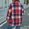 thumbnail image 6 of Womens Winter Coats, Womens Flannel Plaid Shirts Jacket Shacket Coats Casual Button Down Shirts Blouses, 6 of 6
