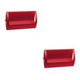 thumbnail image 1 of Wweixi Fashionable Aluminum Alloy Desktop Q Shape Business Card Holder for Tradeshows Chic and Practical Red 2Set, 1 of 1