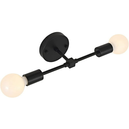 

PENGXIANG Industrial Wall Sconces 2 Lights Vanity Light Bathroom Light Fixtures Over Mirror Modern Wall Sconces Lighting for Bathroom Bedroom Living Room Hallway