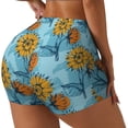 thumbnail image 2 of Fotbe Sunflowers Seamless Shorts, Womens Workout Shorts High Waist Stretch Booty Short for Gym/Yoga/Running/Biking-X-Large, 2 of 9