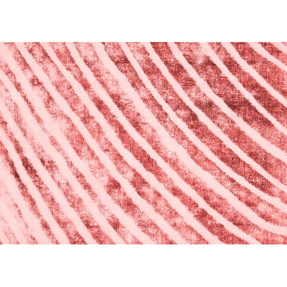 Ahgly Company Indoor Rectangle Abstract Red Modern Area Rugs, 2' x 4'