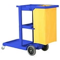 thumbnail image 3 of Commercial Janitorial Janitor cart with Vinyl Bag- Blue, 3 of 3