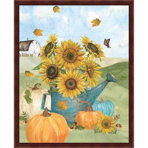 Great Art Now Fall Sunshine IV by Tara Reed, Framed Wall Art, 17.25W x 21.25H
