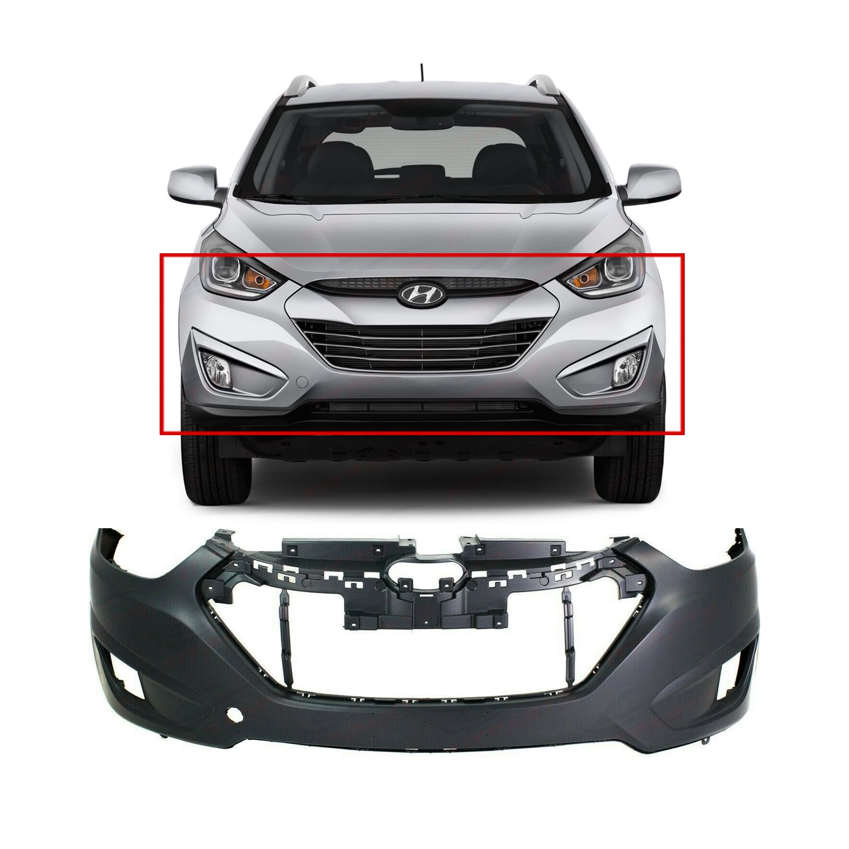 Automotive Bumpers & Bumper Accessories Front BUMPER COVER Primed for