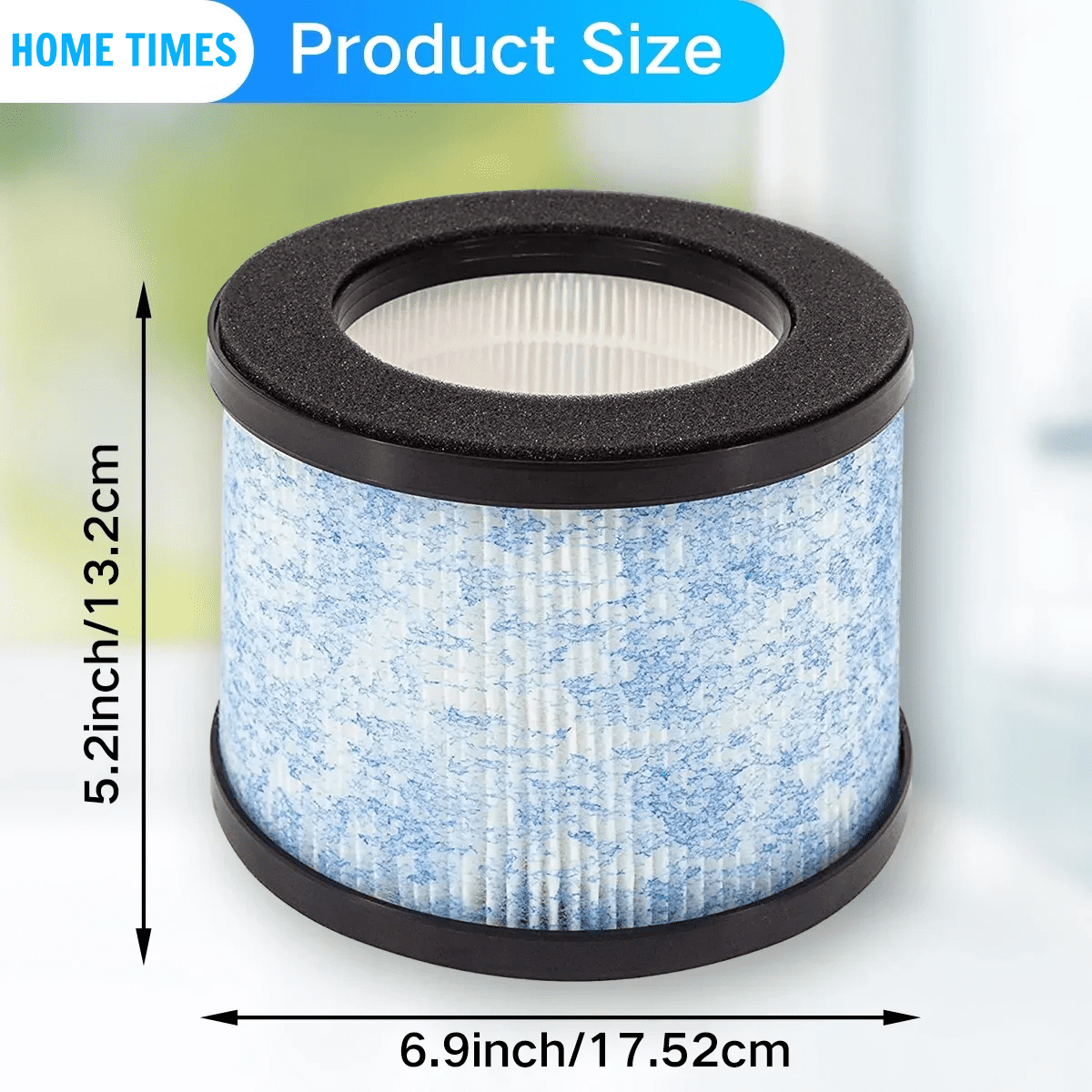 2 Pack C102 Filters Compatible with Miko Ibuki and Ibuki+ Air Purifiers, H13 True HEPA Filter Replacement, Blue