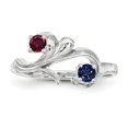 thumbnail image 2 of Sterling Silver Rhodium-plated Family Jewelry Mounting XMR4/2SSM-6 (mm x 3mm), 2 of 3