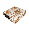 thumbnail image 2 of KLL Autumn Harvest Baskets Print Fleece Throw Blanket, Horizontal Fleece Bedding Cute Soft Blankets Comfy Fleece Flannel Plush Home Decor for Couch & Bed -50"x40", 2 of 9