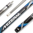 thumbnail image 2 of Mizerak Premium Carbon Sport Grip Cue - 58" - Warp Resistant with 3D Sport Texture Grip - Blue, 2 of 2