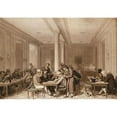 thumbnail image 2 of Louis Léopold Boilly 14x11 Black Ornate Wood Framed Double Matted Museum Art Print Titled: Interior of a Large Parisian Cafe (1815), 2 of 5