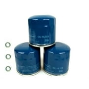 3-PCS Engine Oil Filter for Honda & Acura w/Washers