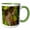 Green/White, variant on 3drose, Usa, Oregon, Keizer, Pinot Gris Grape Vineyard - Us38 Rbr0729 - Rick a Brown, 11oz Two-tone Blue Mug